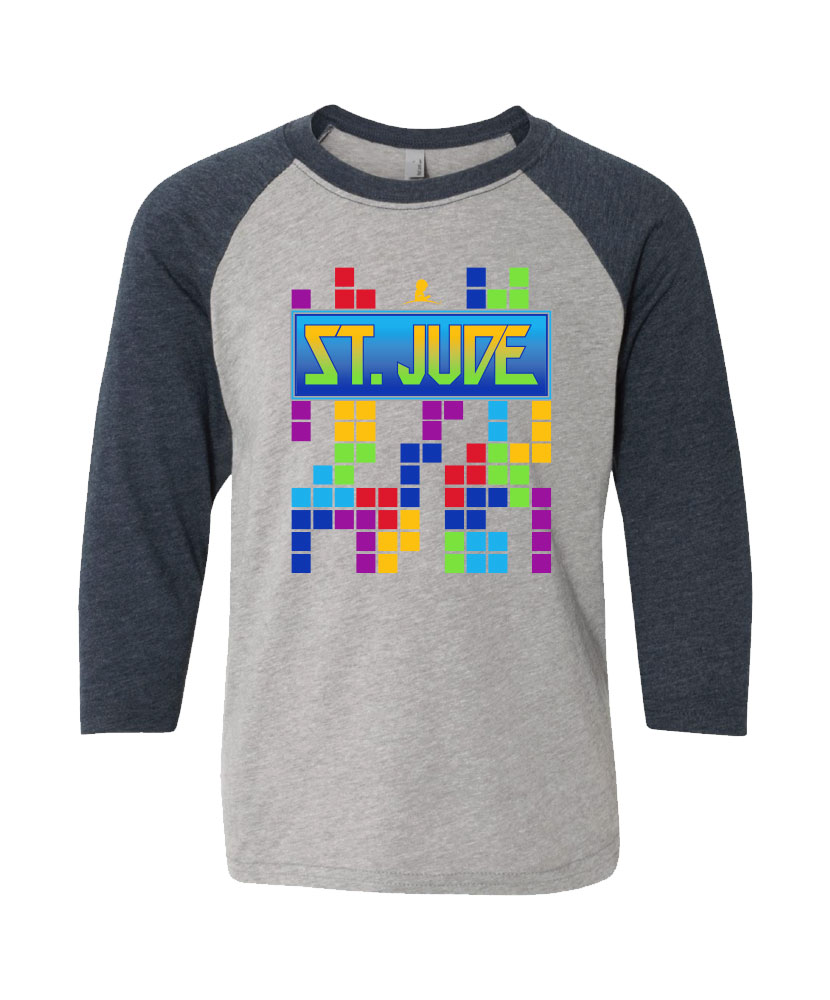 Youth Retro Game 3/4 Sleeve T-Shirt